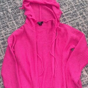 Love Bright Pink Knit Sweater
